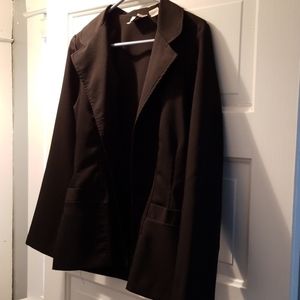 Lightweight black button blazer